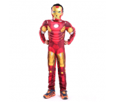 Детский маскарадный костюм супергероя с мускулами Железный человек размер S