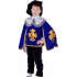 Детский маскарадный костюм Мушкетера размер L (Синий)