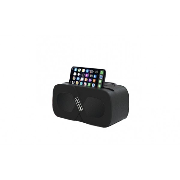 Беспроводная Bluetooth колонка Booms Bass L2 c лункой для телефона (Черная)
