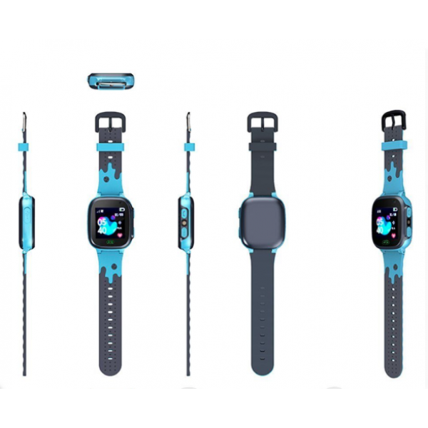 Умные детские часы Smart Watch E07 GPS (Синие)