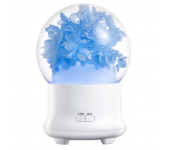 Ультразвуковой увлажнитель воздуха с цветами и с диффузором эфирного масла (Синий)