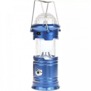 Складной кемпинговый фонарь с диско-шаром 4 в 1 (Синий)