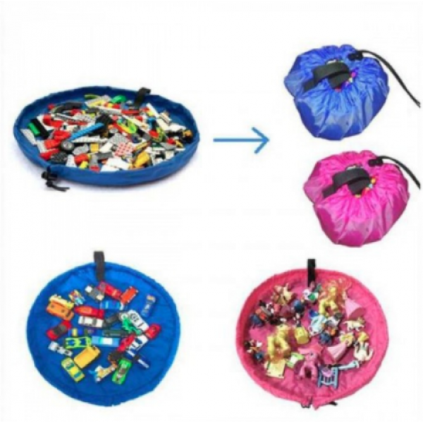 Игрушка коврик и сумка для хранения TOY STORAGE BAG 80см (Розовая)