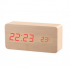 Настольные цифровые часы-будильник VST-862 (Бежевые) (красные цифры)