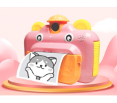Детская фотокамера Leilam с мгновенной печатью снимков (Розовая)