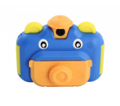 Детская фотокамера Leilam с мгновенной печатью снимков (Синяя)