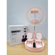 Кронштейн Live Light Fill 21 см с держателем для трех телефонов (Розовый)