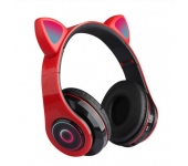 Наушники светодиодные кошачьи уши Cat ear (Красные)
