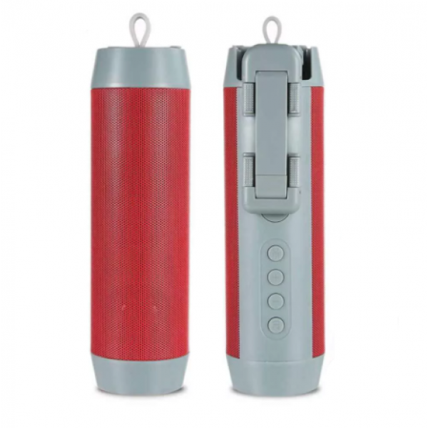 Портативная колонка Wireless + селфи палка + Powerbank 3 в 1 (Красная)