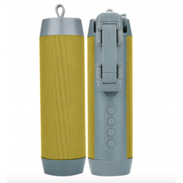 Портативная колонка Wireless + селфи палка + Powerbank 3 в 1 (Желтая)