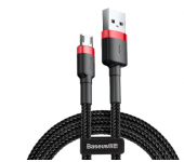 Кабель baseus cafule Cable CAMKLF-B91 USB For Micro 2.4A 1M (Черный,красный)