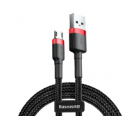 Кабель baseus cafule Cable CAMKLF-B91 USB For Micro 2.4A 1M (Черный,красный)