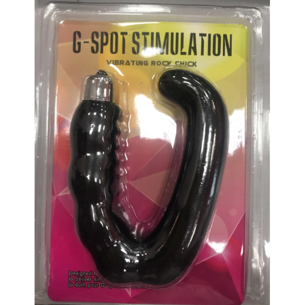 Черный стимулятор точки G и клитора, черный