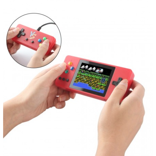 Портативная приставка Game Box + Plus K8 500 в 1 с джойстиком (Красная)
