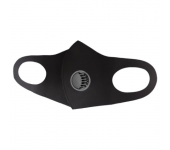 Защитная многоразовая маска с клапаном выдоха 1 шт (Черная)