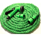 Поливочный растягивающийся садовый шланг с насадкой-распылителем Magic hose 45 метров (Зеленый)
