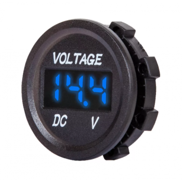 Вольтметр в авто врезной 12V-24V SKU-003 (Черный)