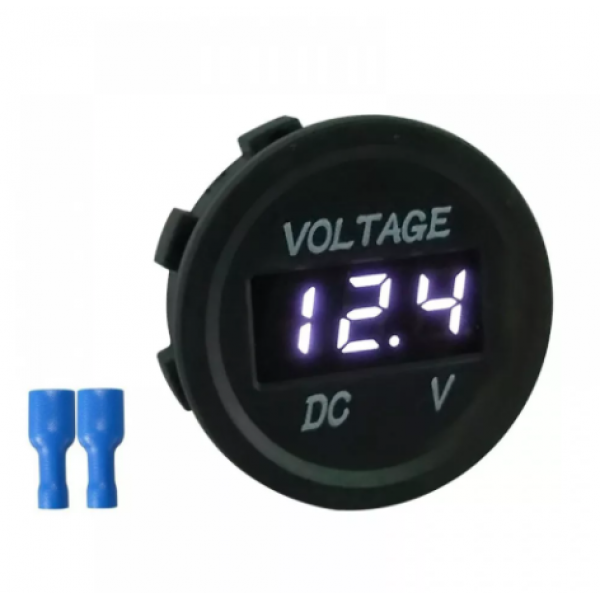 Вольтметр в авто врезной 12V-24V SKU-003 (Черный)