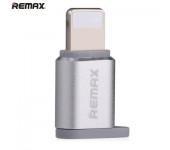 Адаптер Remax Visual RA-USB2 micro USB to lightning (Серебро)