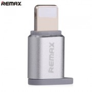 Адаптер Remax Visual RA-USB2 micro USB to lightning (Серебро)