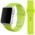 Силиконовый ремешок Sport для Apple Watch 42 44 мм, гибкий, для пробежек, плотно прилегающий (Фисташковый)