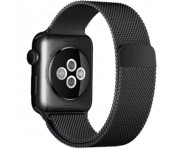 Ремешок Milanese Loop для Apple Watch 42 44 мм (Черный)