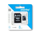 Карта памяти SmartBuy MicroSD 8 Gb Class 10 (Ultimate)