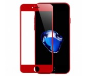 Защитное 3D 5D стекло для iPhone 7 plus, 8 plus (Красный)