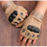 Тактические треккинговые перчатки Митенки мужские (Бежевый) размер L