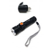 HL-515-T6 Светодиодный фонарь, ZOOM 3 режимов (аккумуляторный) с USB разъёмом для заряда арт. 145299