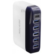 Зарядное устройство Bestek Multi-port USB charger MRU060C 6 портов (Белый)