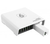 LDNIO USB зарядное устройство с Power Bank A6802 6USB 8А 2600mAh (Белое)