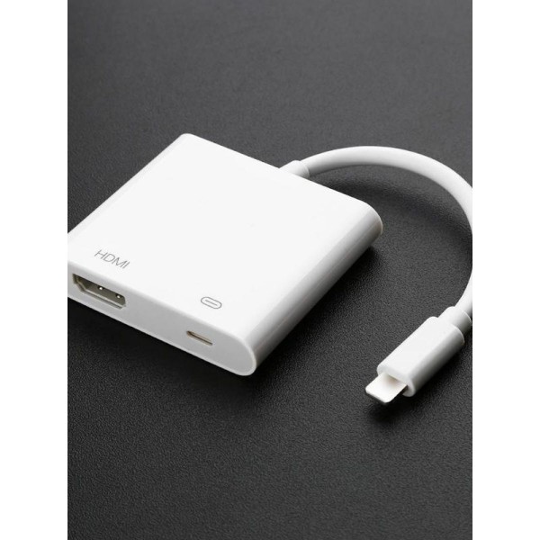 Переходник Lightning папа Audio HDMI мама Digital AV Adapter (белый)