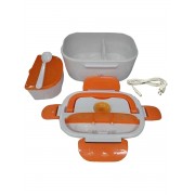 Ланч бокс с подогревом от сети контейнер для еды Electric Lunch Box (Оранжевый)