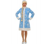 Карнавальный костюм Снегурочка размер 44 (Голубой)