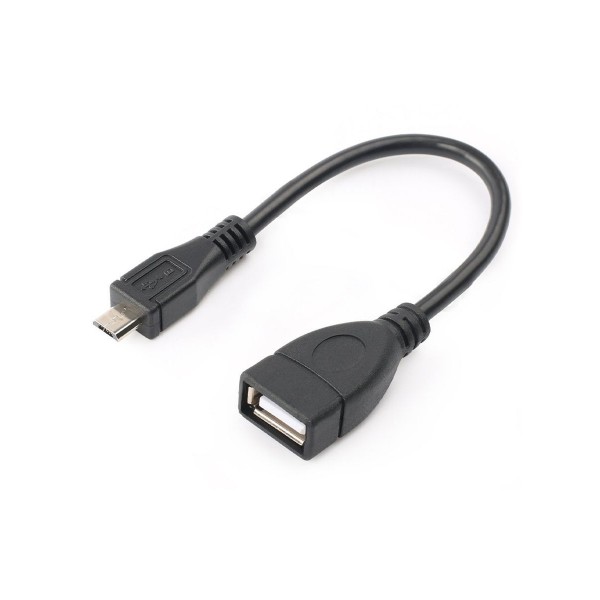OTG Micro USB-USB кабель чёрный 12 см 2 шт.