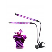 Светодиодный LED фито-светильник c 2 лампами (Черный)