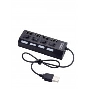 USB-концентратор USB-хаб JC-401 4 usb портов с выключателем (Черный)