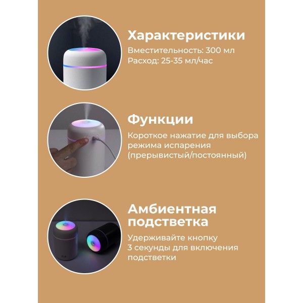Увлажнитель воздуха Humidifier H2O (Белый)