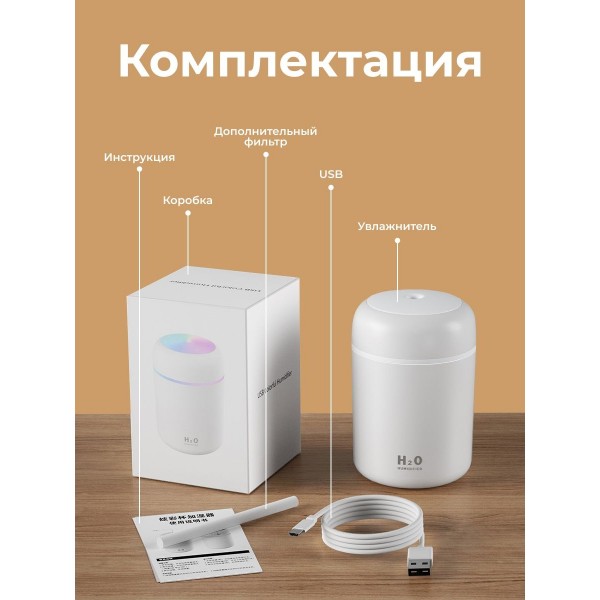 Увлажнитель воздуха Humidifier H2O (Белый)