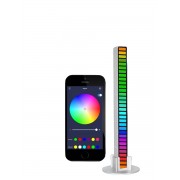 Светодиодный RGB светильник Эквалайзер RA1068 с управлением через приложение (Белый)