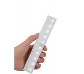 Светодиодный беспроводной светильник ночник с датчиком движения 190мм 10 LED Infrared Induction (Белый)