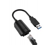 Сетевая карта USB - LAN Ethernet RJ45 10/100Mbps (Черный)