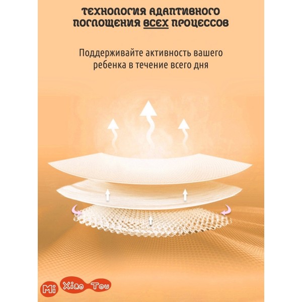 Одноразовые детские подгузники Трусики для девочек и мальчиков размер XL, (12-17 кг), 3 упаковки по 42 шт