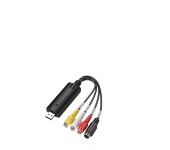 Устройство видеозахвата, оцифровка видеокассет, DVR аналогового видеосигнала EasyCAP USB 2.0 х2 шт (Черный)