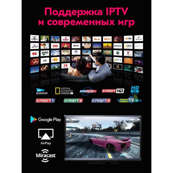 Смарт приставка MXQ Pro 4K 5G 8GB 128GB 2 шт (Черная)