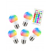 Цветная светодиодная лампа LED RGB SD с пультом дистационного управления 12 цветов 5 шт (Белый)
