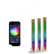 Светодиодный RGB светильник Эквалайзер RA1068 с управлением через приложение 3 шт (Белый)
