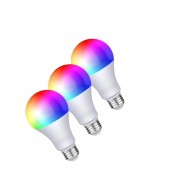 Светодиодная лампочка RGBW с пультом дистанционного управления 65х115 мм E27 5W 3 шт