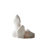 Носки женские хлопок Ланмень 35-40 размер - 6 пар (Белые) NO:501.